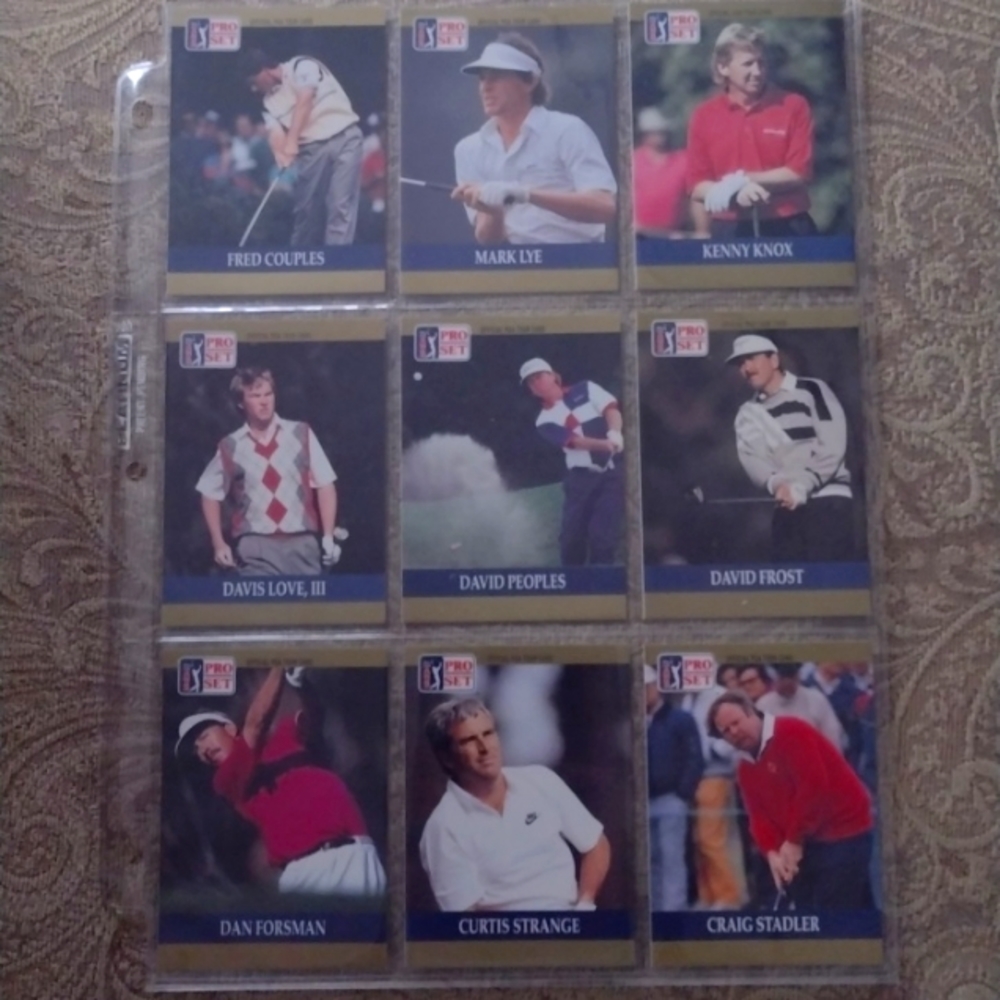 Golf , 1990 PGA tour collection in protective cover.